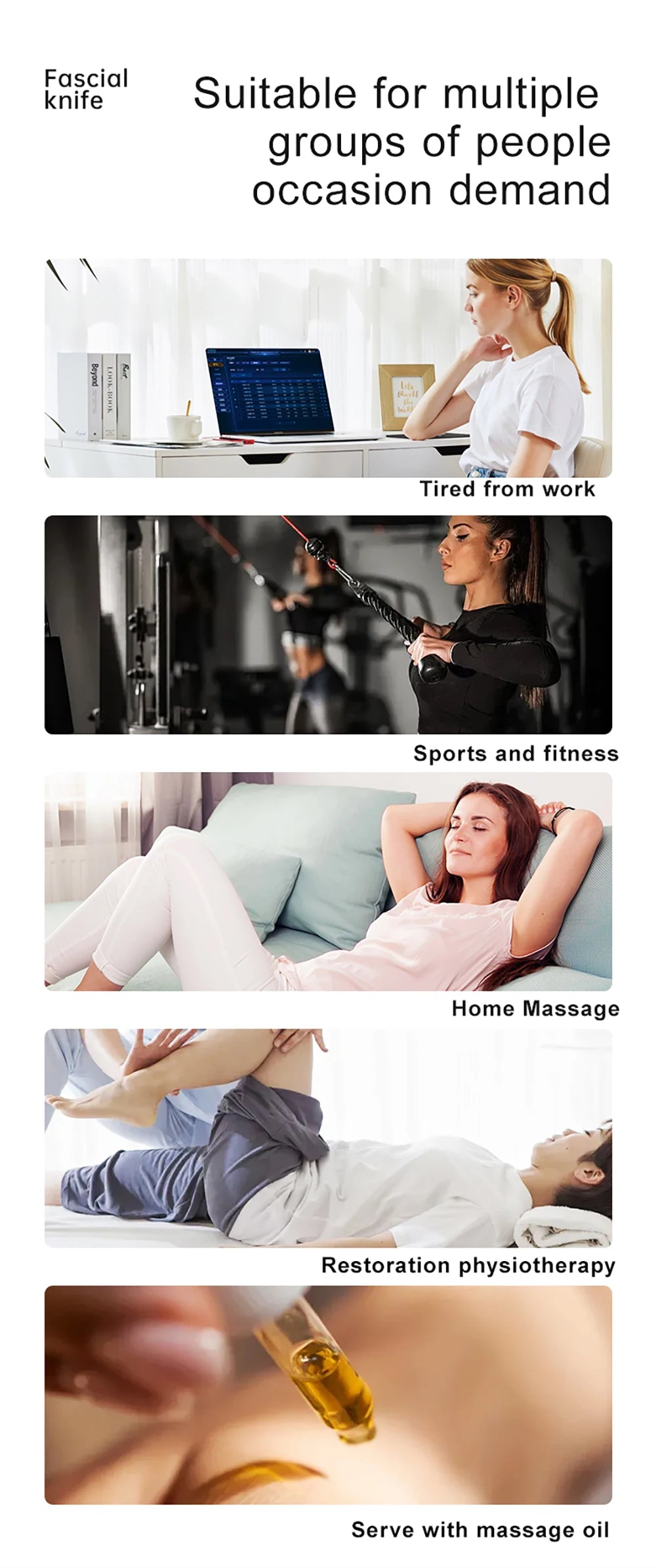 Electric Fascia Knife Vibration Body Massager