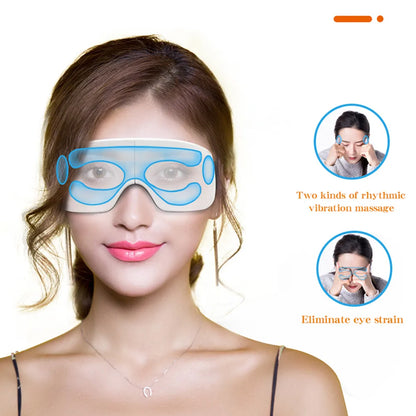 Smart Eye Massager – Foldable Bluetooth Hot‑Compress & Air‑Pressure Eye Mask