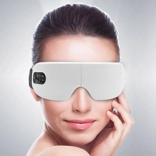 Smart Eye Massager – Foldable Bluetooth Hot‑Compress & Air‑Pressure Eye Mask