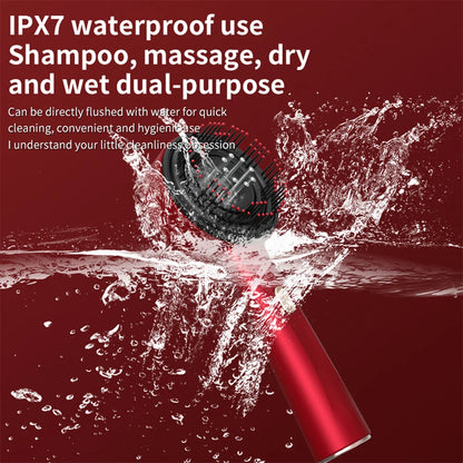 Vibration Scalp Comb with Red Light Therapy & Oil Applicator