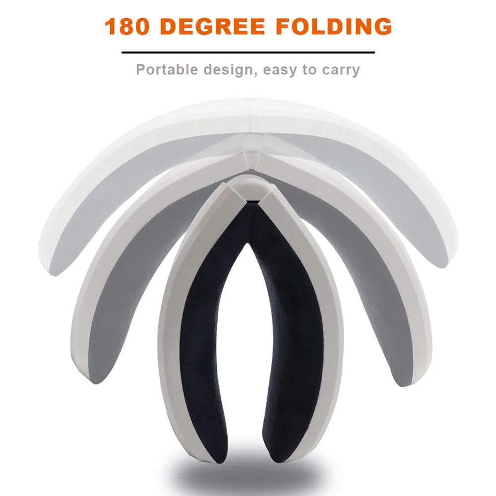 Smart Eye Massager – Foldable Bluetooth Hot‑Compress & Air‑Pressure Eye Mask